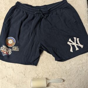 New Era Navy Athletic Shorts with Logo